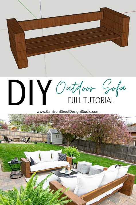 5 DIY Building Projects To Try Right Now Diy Building Projects, Cheap Patio, Bed Bench, Diy Building, Diy Holz, Furniture Bed, Building Projects, Diy Patio Furniture, Backyard Oasis