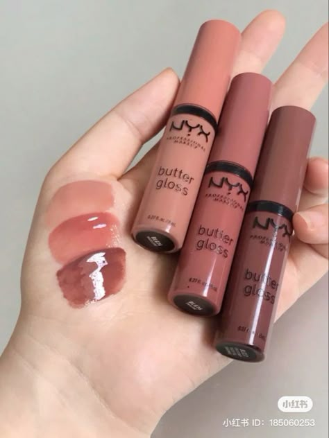 Koleksi Makeup, Nyx Butter, Nyx Butter Gloss, Butter Gloss, Lipstick Kit, Makeup Accesories, Lip Makeup Tutorial, Makeup Help, Smink Inspiration