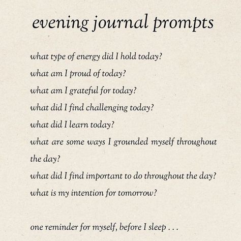 evening journal prompts 📝 I’m an advid journaler but for some reason never do it at night. My October goal is to start journaling as I’m winding down for the night 🌙😴🌟 #journaling #journal #nighttime #nighttimeroutine #selfcare #pages #aesthetic #viral #fypage Late Night Journaling Prompts, Daily Journal Prompts Night Time, Bedtime Journal Prompts, Quick Journal Prompts, Nightly Journal Prompts, January Organization, Nighttime Journaling, Night Time Journal Prompts, Journal Ideas Night