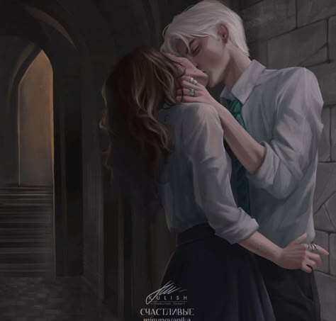 Dramione Fan Art Hot Kiss, The Right Thing To Do Dramione Cover, Draco And Hermione Kiss, Draco Hermione Fanart, Dramione Spicy, Draco Malfoy Hot Fan Art, Draco Malfoy And The Mortifying Ordeal, Remain Nameless Dramione, Dramione Fan Art Hot