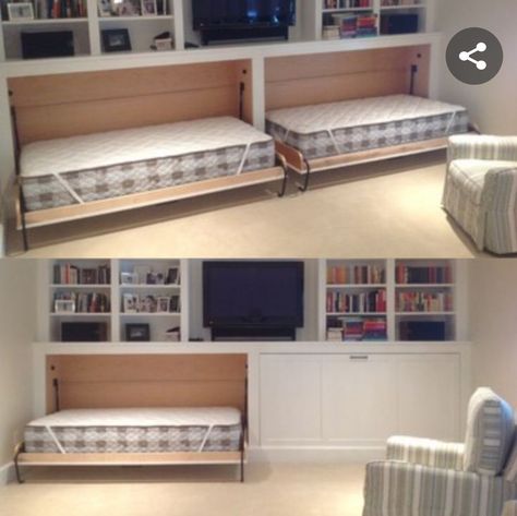 Built In Bookshelves, Bunk Room, Murphy Bed, Basement Remodeling, My New Room, Basement Ideas, Bonus Room, Barndominium, Forever Home