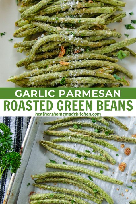 Green Beans With Garlic And Parmesan, Garlic Green Beans Baked, Garlic Parmesan Green Beans Air Fryer, Garlic Parmesan Green Beans Baked, Roasted Garlic Parmesan Green Beans, Garlic Parmesan Roasted Green Beans, Fresh Green Bean Recipes Roasted, Green Beans With Parmesan Cheese, Garlic Green Beans Oven