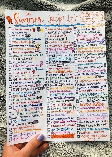 Diy Bullet Journal, Summer Bucket List For Teens, Ultimate Summer Bucket List, Bucket List For Teens, Summer To Do List, Vsco Summer, Diy Tumblr, Good Summer, 100 Things To Do