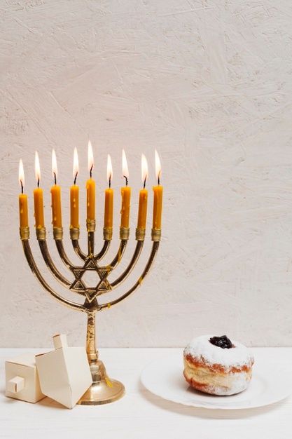 Jewish Sweets, Hannukah Candles, Happy Hanukkah Images, Hanukkah Symbols, Jewish Candle, Happy Hannukah, Traditional Festival, Jewish Food, Jewish Symbols