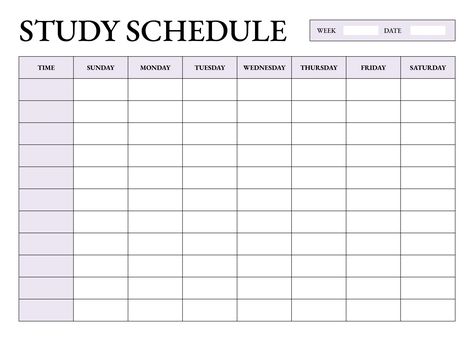 An easy-to-edit class schedule template for Google Docs. Student Schedule Template, School Schedule Templates, Class Schedule College, Study Schedule Template, Class Schedule Template, Nursing Classes, Good Study Habits, Track Your Progress, Resignation Letters