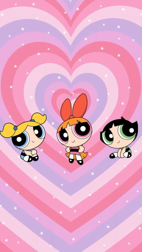 Power Puff Girls Background, Powerpuff Girls Aesthetic, Super Nana, Pink Glitter Wallpaper, Powerpuff Girls Wallpaper, Iphone Wallpaper Cat, Whatsapp Wallpaper Cute, Girls Wallpaper, Bubbles Wallpaper