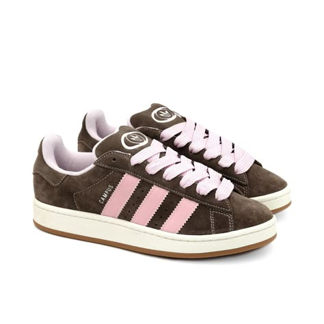 Adidas Campus Brown Pink, Adidas Campus Pink, Adidas Campus Brown, Juliet Carter, Hype Sneakers, Shoes Png, Pink Campus, Dr Shoes, Pretty Shoes Sneakers