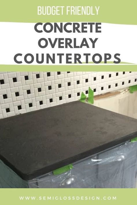 Concrete Overlay Countertops, Countertop Overlay, Countertop Makeover, Concrete Countertops Over Laminate, Concrete Countertops Kitchen Diy, White Concrete Countertops, Countertops Concrete, Concrete Countertops Outdoor, Diy Kitchen Countertops