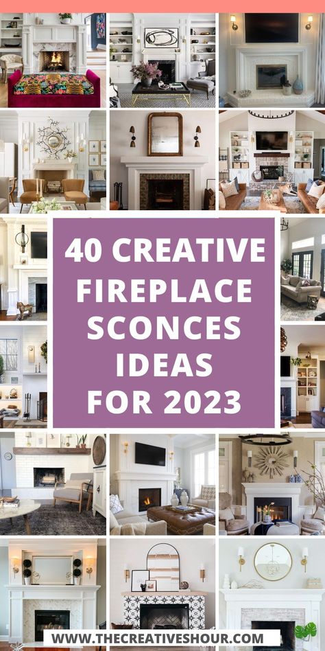 Over Fireplace Lighting, Fireplace Wall Lighting, Wall Lights Fireplace, Lamp On Mantel, Fireplace Light Fixtures, Lights Above Fireplace Mantle, Lighting By Fireplace, Wall Sconces Beside Fireplace, Mantle Decor With Sconces