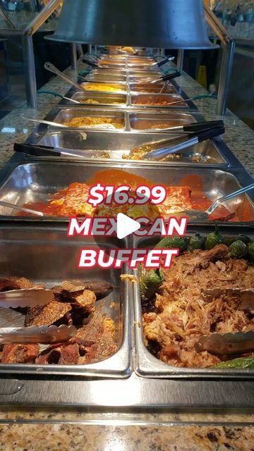 Steve Cha | LA • OC on Instagram: "$16.99 Mexican buffet all you can eat @guadalajaragrillbp . This Mexican restaurant in Baldwin Park has a daily buffet with over 50 items, including tacos, chicharrones, enchiladas and more.  Don't miss this ayce buffet experience!  #foodreels #foodreview #foodtour #allyoucaneat #ayce #buffets #lafood #mexicancuisine #cheapeats" Mexican Buffet Ideas, Mexican Food Buffet, Tomatillo Recipes, Mexican Buffet, Buffet Ideas, Hot Tamales, La Food, Cheap Eats, Mexican Restaurant