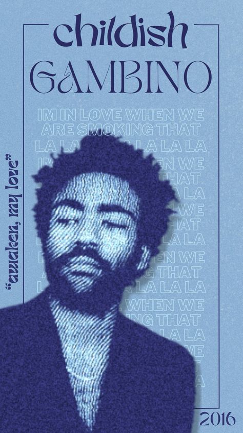 Childish Gambino Poster Awaken My Love, Poster Prints Childish Gambino, Childish Gambino Aesthetic Poster, Posters Childish Gambino, 2016 Music Aesthetic, Childish Gambino Aesthetic Wallpaper, Poster Prints Wall Bedroom Aesthetic, Awaken My Love Poster, Album Posters Aesthetic