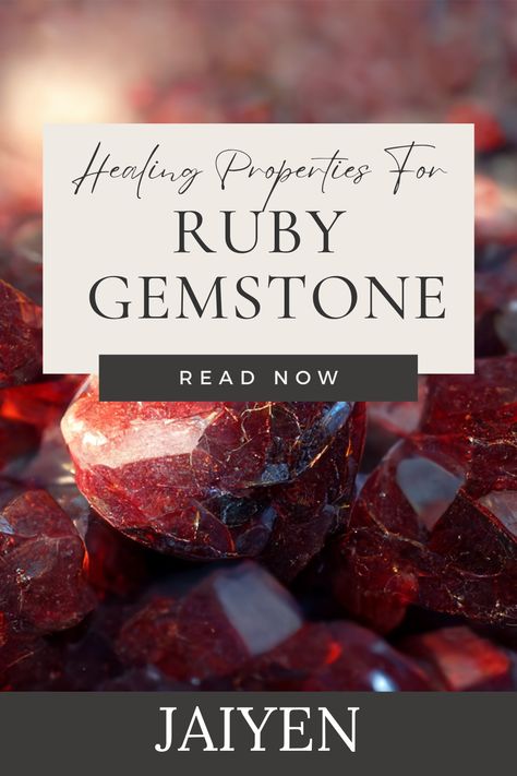 Ruby, a precious gemstone known for its vibrant red color, has been revered for centuries for its healing properties. In this blog post, we will explore the meaning of ruby, its healing properties, uses, and benefits. Ruby Properties, Essential Oil For Circulation, Ruby Meaning, Learning To Love Again, Crystal Healing Chart, Play Your Cards Right, Menstrual Pain, Healing Vibrations, Boost Energy Levels