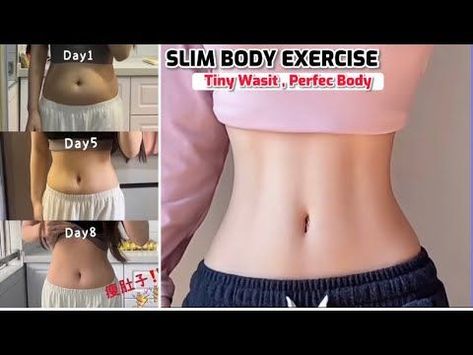 Slim Exercise, Thinner Waist, How To Get Slim, Small Waist Workout, Workout Beginner, Workout For Flat Stomach, Body Exercise, Bodyweight Workout Beginner, Waist Workout