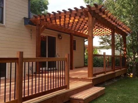 Covers Deck Ideas, Pergola And Decking Ideas, Upper Deck Pergola Ideas, Upper Deck And Lower Patio Ideas, Pergola Over Patio Ideas, Open Veranda Ideas, Pergola And Deck, Pergola Over Deck Attached To House, Pergola Attached To Deck