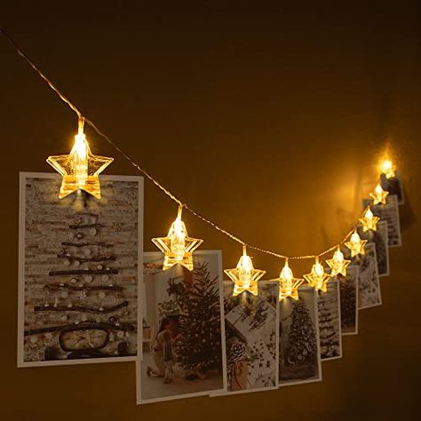 Galaxy String Lights, Light Up Pictures, Battery Operated String Lights, Light Clips, Clip Lights, Led Shop Lights, Led Fairy Lights, Fairy String Lights, Hanging Photos