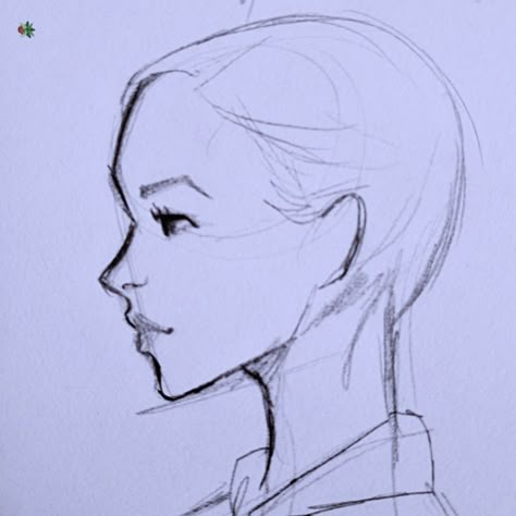 Side Face Drawing Female, How Do Draw Side Profile, How To Sketch A Side Profile, Drawing A Side Face, Side Of A Face Drawing, Sketch Of Side Profile, How To Draw Female Side Profile, Womens Side Profile Drawing, Make Side Profile Drawing