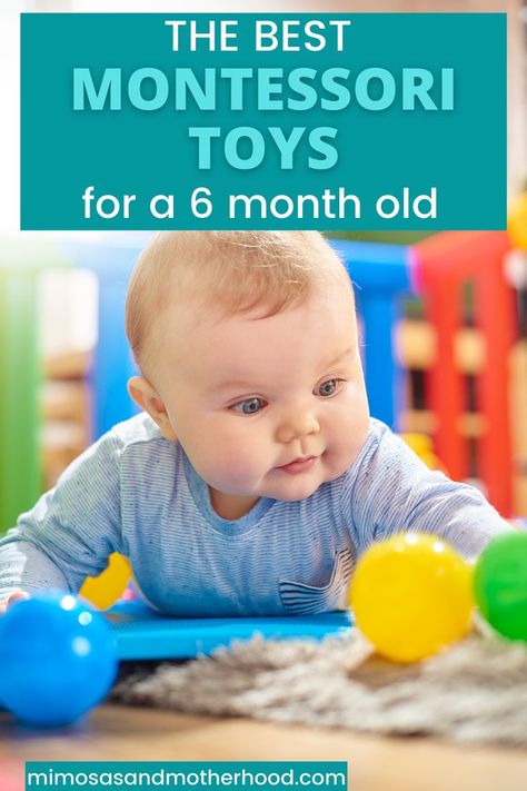 Did you know that a baby’s brain doubles in size in the first year?? Children naturally learn so much through play. Montessori toys are some of the best options for helping even the littlest learner develop a curious mind. Check out this list for some the best Montessori toys for a 6 month old! Sensory Activities For 6 Month Old, 6 Months Old Activities, 6 Month Baby Activities, 6 Month Old Toys, 6 Month Toys, Best Montessori Toys, Baby Toy Ideas, Six Month Baby, Six Month Old Baby