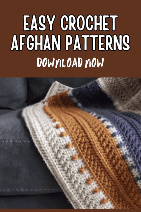 Explore a collection of easy crochet afghan patterns perfect for cozying up any space! From classic designs to modern motifs, these patterns are beginner-friendly and customizable to match your style. Create beautiful blankets for yourself or as thoughtful gifts with these simple yet stunning crochet projects. Free Modern Crochet Blanket Patterns, Blankets Crochet Pattern Free, Quick Crochet Throw, Easy Beginner Crochet Afghan, Beginner Crochet Afghan, Free Easy Crochet Afghan Patterns, Free Crocheted Afghan Patterns, Simple Crochet Afghan Patterns Free, Aphgans Crochet Blanket Patterns Free