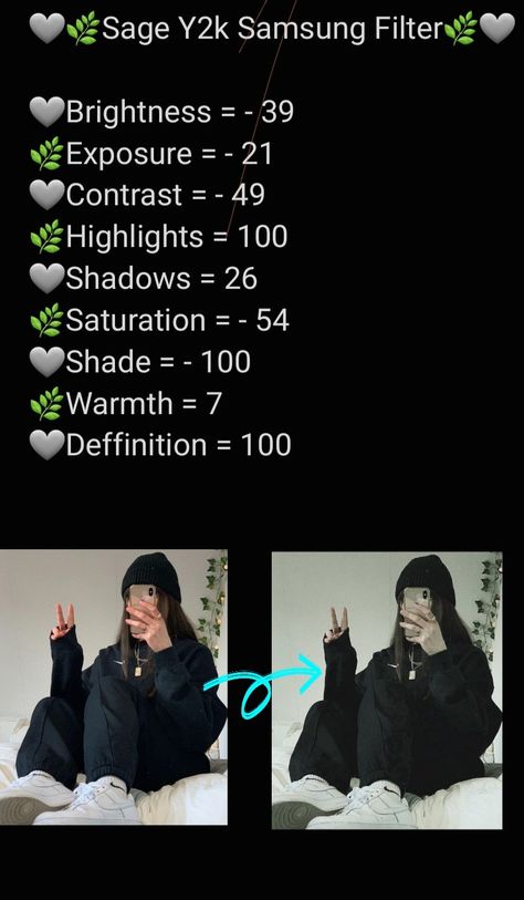 Instagram Filters Photo Editing, Android Photo Ideas, Picture Editing Ideas Android, Photo Edit Settings Android, Photo Editing Tips Android, Photo Editing Filters Iphone, Filters On Android, Vintage Photo Editing Android, Y2k Photo Edit Iphone