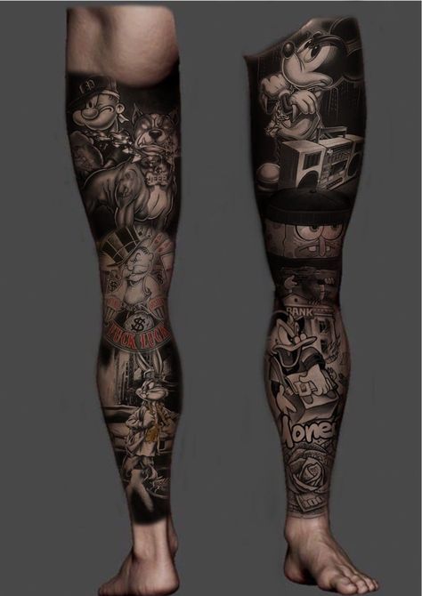 Full Foot Tattoos, Calf Sleeve Tattoo, Egypt Tattoo Design, Black And Gray Ink Tattoo, Back Of Leg Tattoos, Best Leg Tattoos, Chicano Tattoos Sleeve, Egyptian Tattoo Sleeve, Full Leg Tattoos