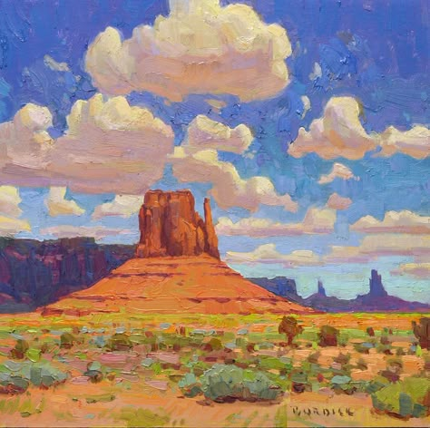 Southwest Desert Landscape, Monument Valley Painting, Monument Valley Art, Desert Landscape Art, Desert Landscape Painting, Desert Scene, Western Landscape, Southwestern Art, Desert Art