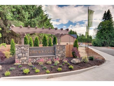 Neighbourhood Entrance on Pinterest | Entrance, Signs and Black Gold Neighborhood Entrance Landscaping, Neighborhood Signage, Town Entrance, Neighborhood Entrance, Apartment Development, Subdivision Sign, Landscaping Entrance, Subdivision Entrance, Neighborhood Ideas