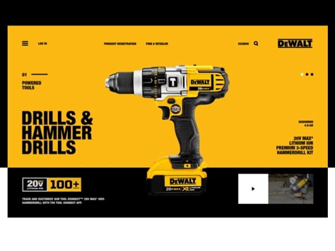 Power Tools Design, Black And Decker, Tools Design, Photoshop Design Ideas, Publicidad Creativa, Graph Design, Vi Design, Food Poster Design, Packing Design