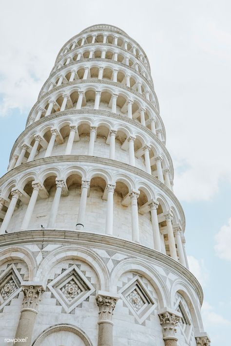 Pisa Tower Aesthetic, Best Architecture In The World, Pisa Italy Photography, Leaning Tower Of Pisa Aesthetic, Pisa Photography, Italian Landmarks, Italy Buildings, Light Academia Wallpaper, Architecture In Italy