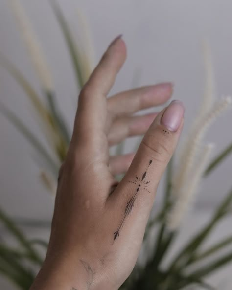 Tattoodo Small Fine Line Finger Tattoo, Simple Thumb Tattoos, Line Finger Tattoos For Women, Elegant Hand Tattoos For Women, Thumb Tattoos For Women Unique, Hand Finger Tattoos For Women, Finger Line Tattoo, Side Of Thumb Tattoos For Women, Line Hand Tattoos