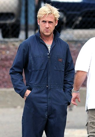 Ryan Gosling: Sexy in a Jumpsuit - Hot Pics - UsMagazine.com Mechanic Costume, Mechanic Overalls, The Place Beyond The Pines, Mechanic Clothes, Place Beyond The Pines, Mechanic Jumpsuit, Mechanic Coveralls, Beyond The Pines, Coveralls Mens