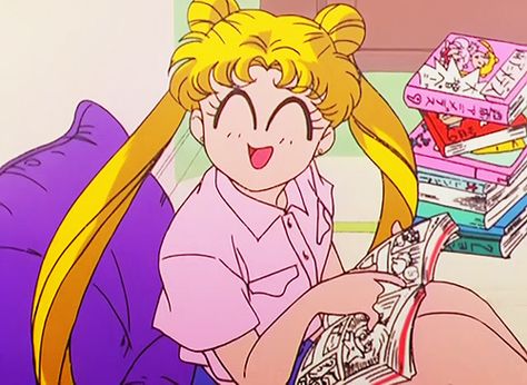 sailor moon screencaps Screencap Redraw, Notion Images, Moon Bunny, Sailor Moon Screencaps, Moon Icon, Moon Reading, She Is The One, Sailor Moon Usagi, Reaction Images