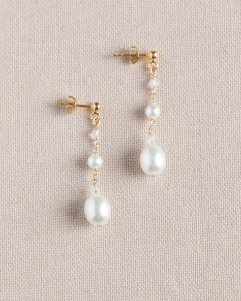 Jolie Threaders | Bridal Earrings by Sarah Walsh Bridal Jewellery — Sarah Walsh Bridal Jewellery Inc Wedding Jewelery, Ottawa Canada, Boho Glam, Bridal Earrings Pearl, Wedding Vibes, Jewelry Studio, Jewelry Lookbook, White Earrings, Jewelry Inspo