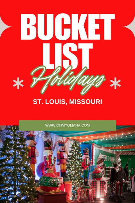 Ultimate St. Louis Holidays Bucket List - Oh My! Omaha St Louis Christmas, At Louis Missouri, Christmas In St Louis, Holidays Bucket List, Bucket List Holidays, St Louis Zoo, Christmas Things To Do, Holiday Pops, Snow Tubing