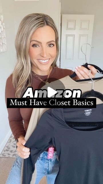 McKenna Zinkhann on Instagram: "⭐️Amazon Must Have Closet Basics⭐️
Comment BASICS to shop 

A closet basic must! I love the seamless look and feel. Perfect for layering or great worn alone. Buttery soft, double lined & not see through. 

See stories for try on/sizing/links

How to shop:
✨Click links in stories 
✨links saved in Amazon highlight
✨DM me or comment for links
✨Shop my Amazon Storefront, link in bio 

As an Amazon influencer I earn from qualifying purchases 
.
.
.
@amazoninfluencerprogram
@amazonfashion 
#amazonstorefront 
#amazonfashion 
#amazoninfluencerprogram 
#amazoninfluencer 
#founditonamazon 
#founditonamazonfashion 
#amazonfind 
#amazonfashionfinds 
#casualstyle 
#casuallook 
#affordablestyle 
#affordablefashion 
#styleinfluencer 
#outfitreel 
#styleinspo 
#everydaystyl Amazon Basics Clothing, Closet Basics, Amazon Influencer, Shoes Outfit Fashion, Amazon Clothes, Shoes Outfit, Amazon Storefront, Influencers Fashion, Work Outfits Women