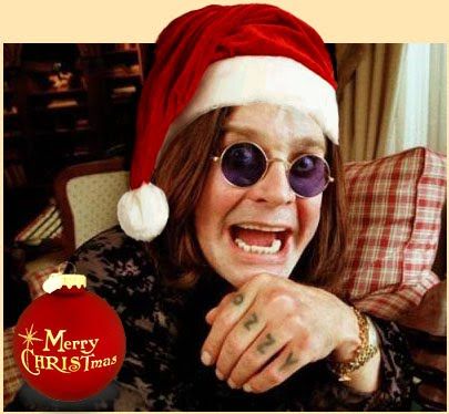 Have a Rockin' Christmas! - Gallery Ozzy Osborn, Ozzy Osbourne Black Sabbath, Celebrity Christmas, Jimi Hendrix Poster, Holiday Memes, Evil Laugh, Band Christmas, Music Christmas, Prince Of Darkness