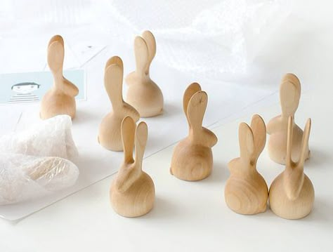 Nämä shop | Paul+Paula | Flickr Wooden Rabbit, Wood Animal, Carving Designs, Carving Ideas, Wooden Animals, Wood Carvings, Whittling, Wood Toys, Animal Sculptures