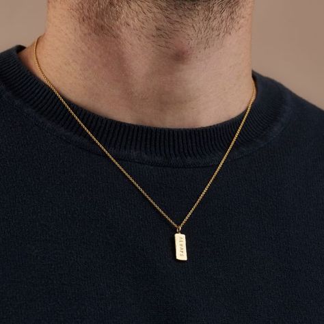 very cute and didn’t take long to arrive I would size down one next time tho Gold Mens Necklace, Necklaces For Men Gold, Man Gold Necklace, Men’s Gold Pendant, Man Necklace Gold, Men's Necklace Jewelry, Jewelry Men Necklace, Mens Gold Pendant Designs Unique, Men Necklace Pendant