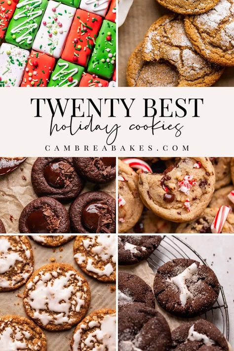 Twenty Best Holiday Cookie Recipes - Cambrea Bakes Holiday Cookie Exchange Recipes, Cambrea Bakes, Different Types Of Cookies, Toffee Cookie Recipe, Xmas Cookies Recipes, Christmas Cookie Boxes, Types Of Cookies, Christmas Cookie Recipes Holiday, Cookie Exchange Recipes