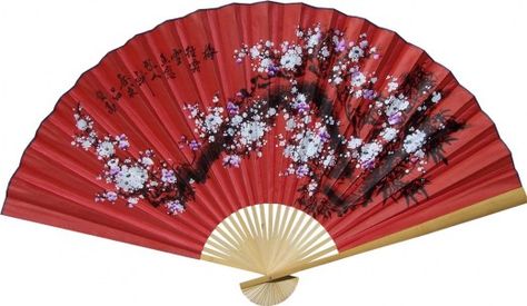 Chinese Home Decor, Red Home Accessories, Asian Inspired Decor, Asian Gifts, Chinese Home, Chinese Fans, Chinese Wall, Folding Walls, Folding Hand Fan