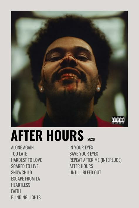 Minimalistic Album Cover. The Weeknd. After hours. The Weeknd Album Cover, Foto Muro Collage, The Weeknd Albums, The Weeknd Poster, Minimalist Music, Now Quotes, Music Poster Ideas, Vintage Music Posters, Film Posters Minimalist