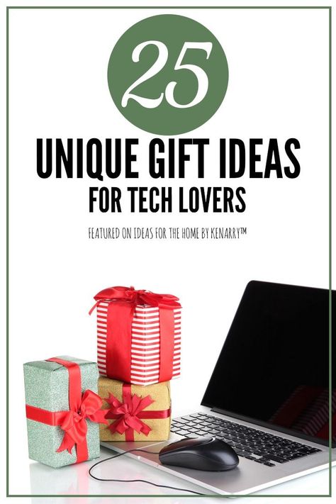 Wondering what to get someone who loves electronics? Today we're sharing our 25 favorite holiday gift ideas for tech lovers! #kenarry #ideasforthehome Gift Ideas For Gamers, Top Tech Gifts, Best Tech Gifts, Electronic Gifts For Men, Gifts For Techies, Gifts For Tech Lovers, Electronic Gift Ideas, Cool Tech Gifts, Computer Gifts