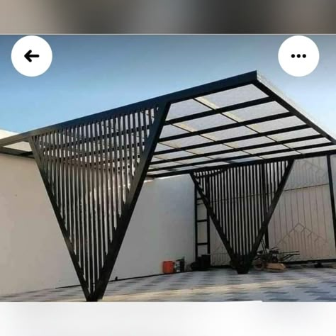 Car Porch Design, Rooftop Patio Design, Car Porch, Rooftop Design, Carport Designs, Rooftop Terrace Design, Modern Pergola, Mobile Home Porch, Pergola Design