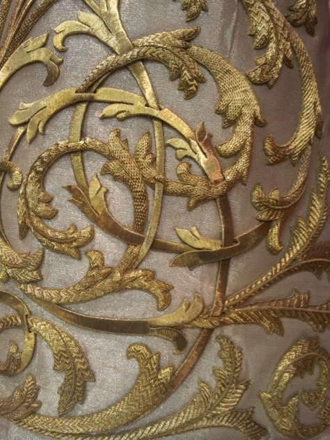 … Goldwork Embroidery, Gold Work Embroidery, Couture Embroidery, Embroidered Art, Crazy Quilting, Gold Work, Gold Embroidery, Antique Textiles, Embroidery Inspiration