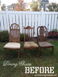 Dining Room Chairs Diy, Recovered Dining Chairs, Dining Room Chairs Makeover, Reupholster Dining Room Chairs, Upcycled Dining Chairs, Refurbished Chairs, Dining Chair Makeover, Recovering Chairs, Upcycle Chair