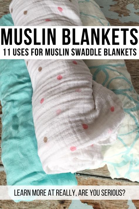 Our girls have been swaddle babies from day one. But, with so many blankets in our possession, I knew I could use them for the purposes, too. Muslin swaddle blankets are so versatile in addition to their “swaddle” label. So, Mi made sure to outline at least 11 ways to use muslin swaddle blankets. #baby #muslinblanket #muslinswaddleblanket #blanket #babyblanket #diaper #wipe #burprag #babies #babygift Folding Swaddle Blankets, Swaddle Fabric Projects, How To Fold Swaddle Blankets For Storage, How To Swaddle With Muslin Blanket, Repurpose Muslin Swaddle Blankets, Muslin Blanket Repurpose, Muslin Sewing Projects, How To Swaddle A Newborn, Receiving Blankets Repurpose