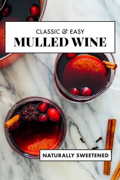 Warm up with this classic mulled wine recipe on holidays or chilly days! You won't believe how easy it is to make mulled wine. You'll just need a few basic ingredients and your mulled wine will be ready in 15 minutes! #mulledwine #holidays #thanksgiving #christmas #glogg #cocktail #cookieandkate Crafty Cocktails, Cookie And Kate, Mulled Wine Recipe, Wine Recipe, Best Red Wine, Expensive Wine, Serving Wine, Fool Proof Recipes, Mulled Wine