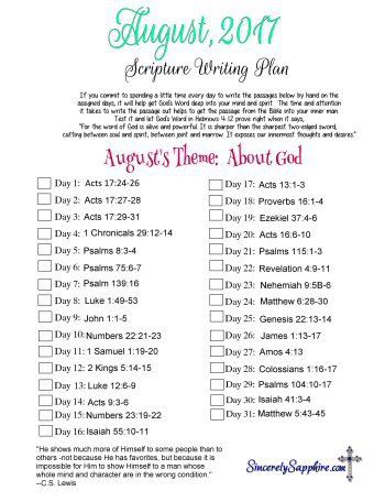 Here’s our scripture writing plan for August . I got it done a little early this month as some of you have been asking about it and because I know those of us who bullet journal like a little… Study Items, Scripture Plans, Faith Books, Studying Scripture, Devotions For Women, Scripture Writing Plan, September Reading, Spiritual Fitness, Parenting Comics