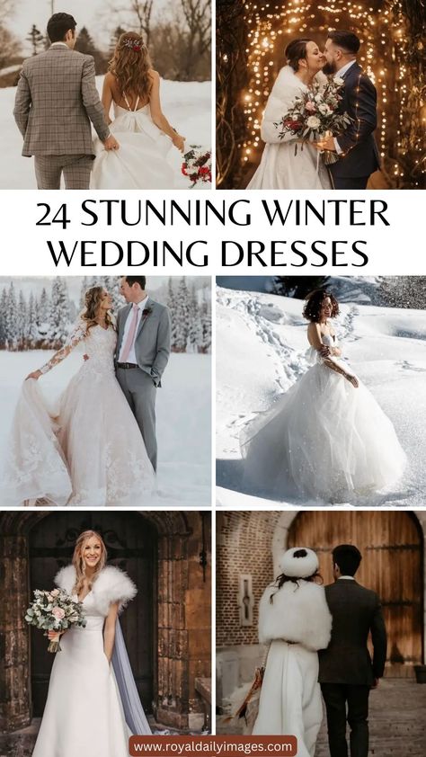 Winter Wedding Dresses and Outfits Winter Wedding Dress Tulle, Winter Strapless Wedding Dress, Wedding Dress For Winter Season, Winter Inspired Wedding Dress, Snow Queen Wedding, Wedding Dresses For Cold Weather, Winter Forest Wedding Dress, Wedding Dress For Snow, Ivory Winter Wedding Dress