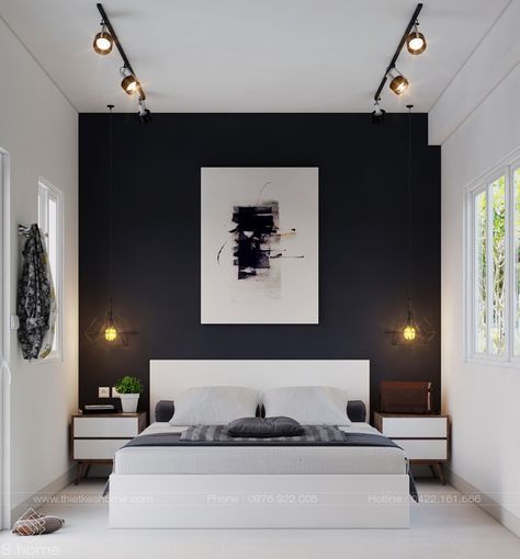 Monochromes are trending – but this is not the first time. Simple and classic, they add sophistication to any room, offering a suave style that is always in f White Interior Design Bedroom, Black White Bedrooms, White Bedroom Design, White Bedroom Decor, Black Bedroom Furniture, White Interior Design, Gold Bedroom, 아파트 인테리어, Modern Bedroom Decor