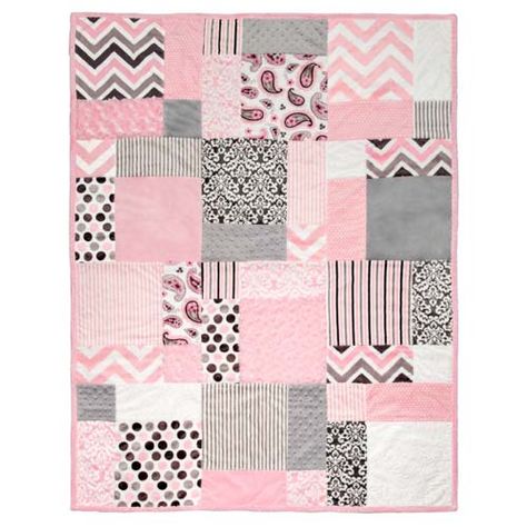 Tuscan Cuddle - Free Quilt Pattern | Beautiful Skills - Crochet Knitting Quilting | Bloglovin’ Girl Quilts Patterns, Girl Quilts, Baby Quilt Ideas, Kids Quilts, Childrens Quilts, Rag Quilts, Baby Quilt Patterns, Cozy Quilts, Beginner Quilt Patterns